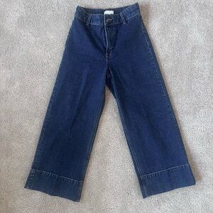 H&M crop wide leg trouser jeans - size 4